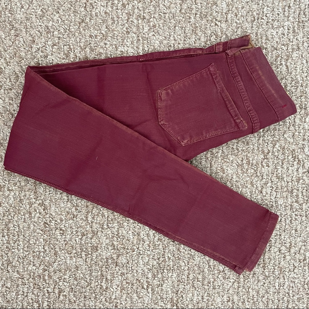WILLIAM B RED WAXED DENIM